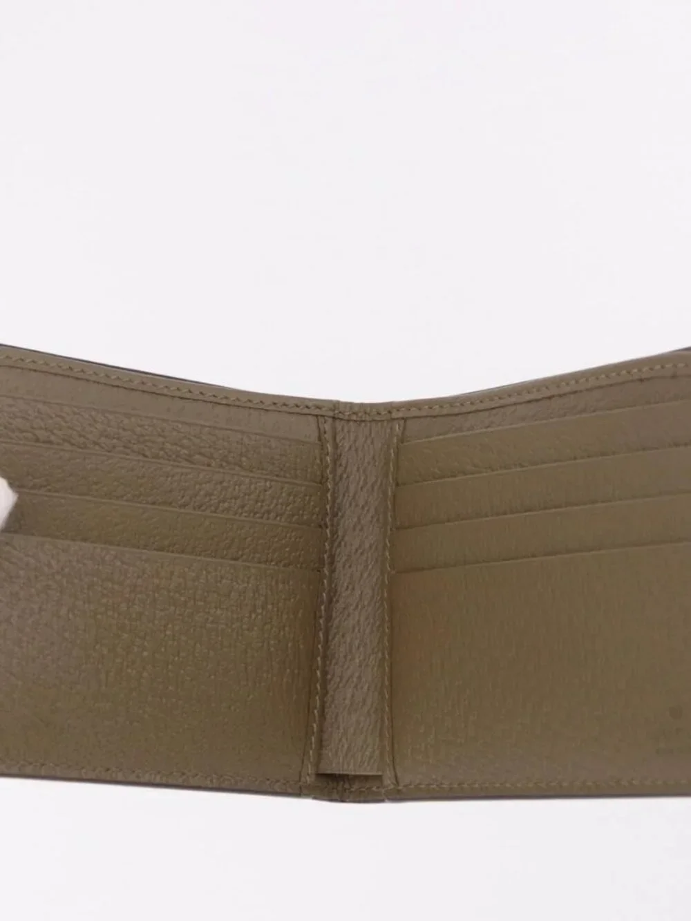 GUCCI GG Marmont Wallet Leather Beige Silver 428726 Auth 186156M